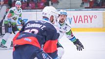 Utkání Tipsport extraligy HC Energie Karlovy Vary -  HC Piráti Chomutov.