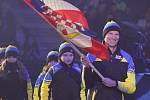 Zahajovací ceremoniál zimních Olympijských her dětí a mládeže 2016, který proběhl na chomutovském zimním stadionu.