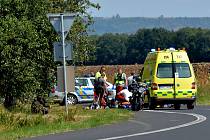 Dopravní nehoda se stala v Polákách nedaleko Nechranické přehrady.