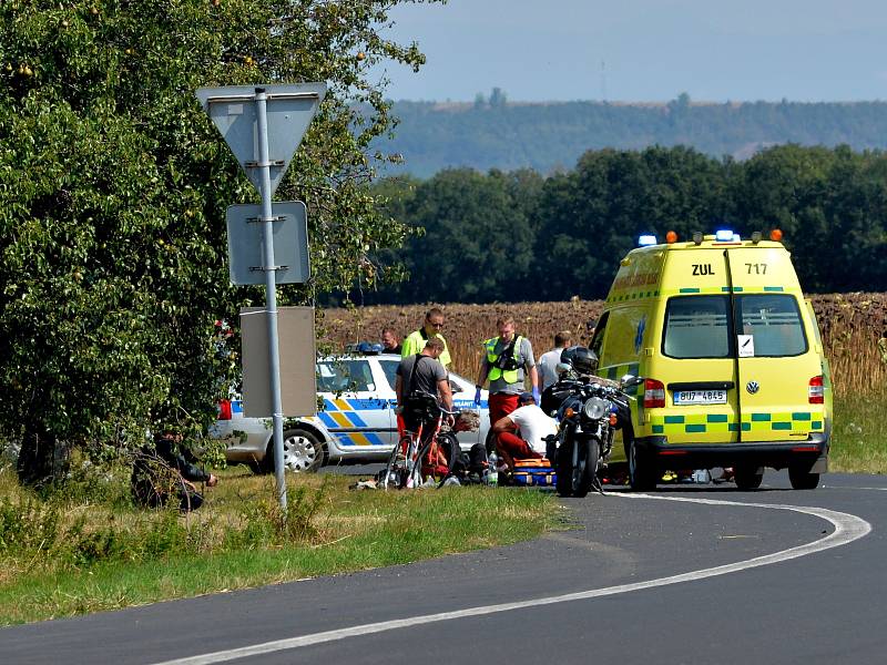 Dopravní nehoda se stala v Polákách nedaleko Nechranické přehrady.