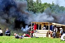 Na prostranství za Březnem u Chomutova se v historické bitvě utkali indini a vojska generála Custera.