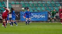 Kvalifikační utkání ve fotbale dnes odehrály v Chomutově ženy reprezentace ČR proti soupeři z Azerrbajdžánu. Výsledek utkání 3:0. (27.10.2020)