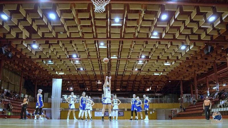 Zápas chomutovských basketbalistek.