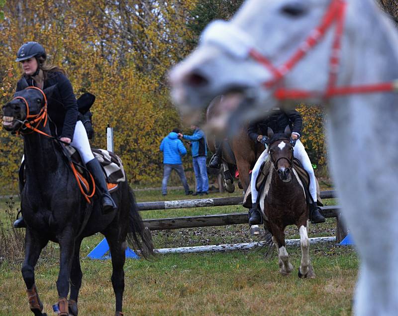 Hubertova jízda v chomutovském zooparku.