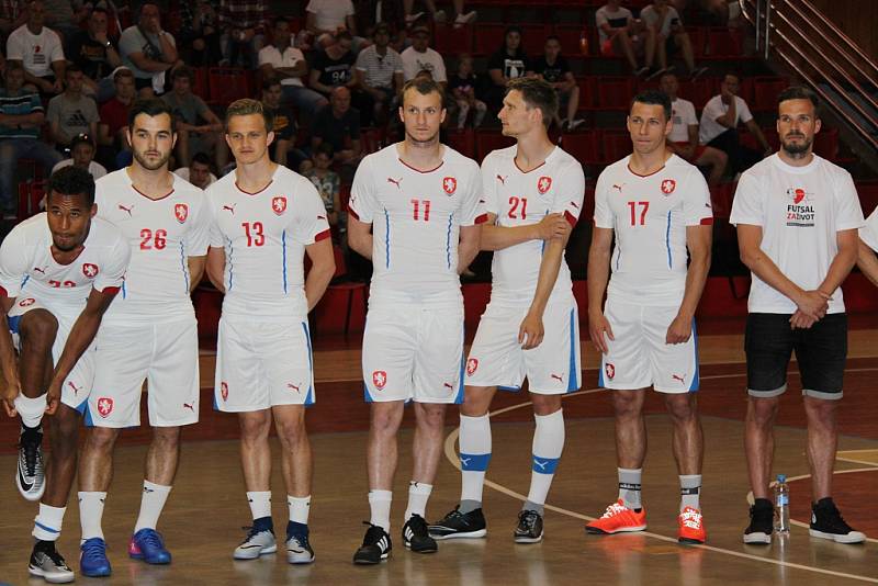 Charitativní zápas fotbalové a futsalové reprezentace ČR pro fyzioterapeuta Vladimíra Mikuláše