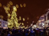 Rozsvícení vánočního stromu v Chomutově v roce 2018