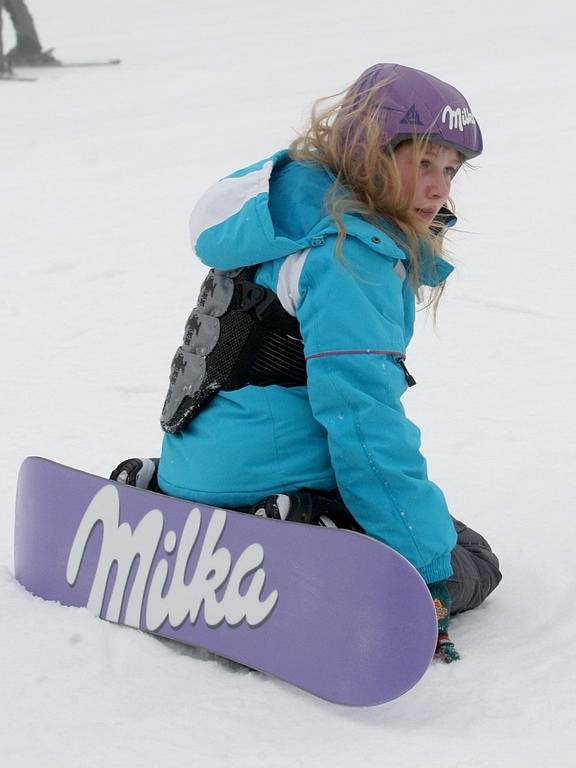 Snowboard obuli i ti nejmenší.