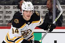 Jakub Lauko debutoval v NHL v dresu Bostonu.