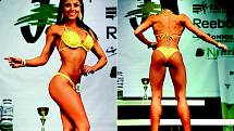 Tereza Jakubcová získala 1. místo jako bikini fitness v Grand Prix Jalex Krnov. Současně skončila třetí v kategorii žen. Foto: 