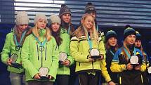 Závěrečným ceremoniálem vyvrcholily ve čtvrtek večer Zimní olympijské hry dětí a mládeže, které letos pořádal Ústecký kraj.