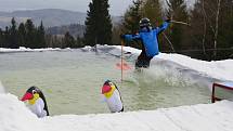 Párty u bazénu ve Ski areálu Alšovka u Klášterce nad Ohří.