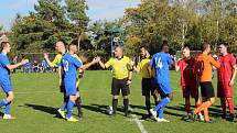 Regionální derby mezi Černovicemi a Spořicemi ovládly po penaltách Černovice 2:1.