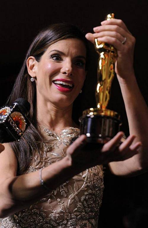 Oscar 2009: Sandra Bullock se svým prvním Oscarem