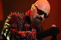 Britská heavymetalová skupina Judas Priest vystoupila 28. června v Praze. Na snímku frontman kapely Rob Halford.