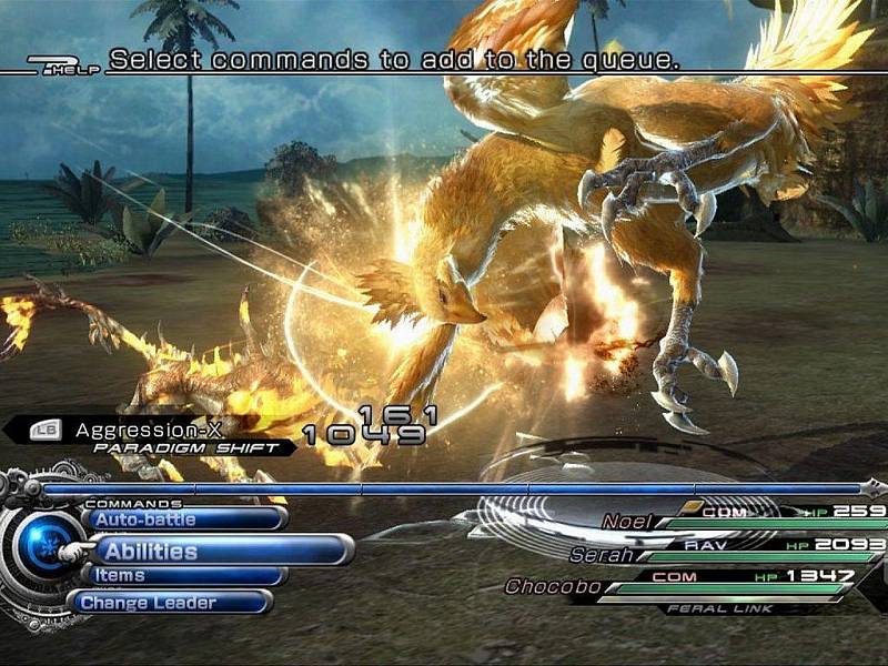 Počítačová hra Final Fantasy XIII-2.