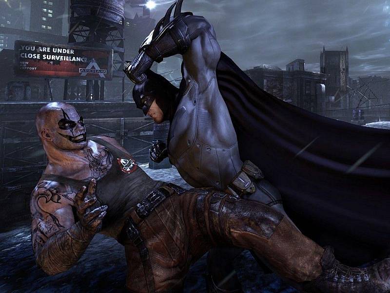 Počítačová hra Batman: Arkham City.